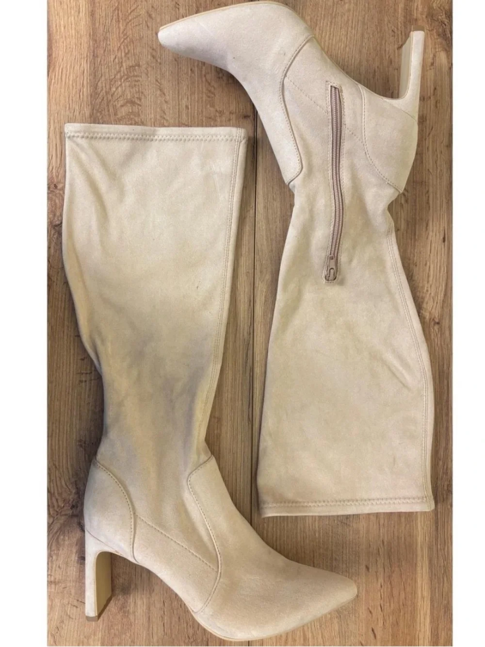 Abound Blush Pointed-Toe Knee Suede Boots